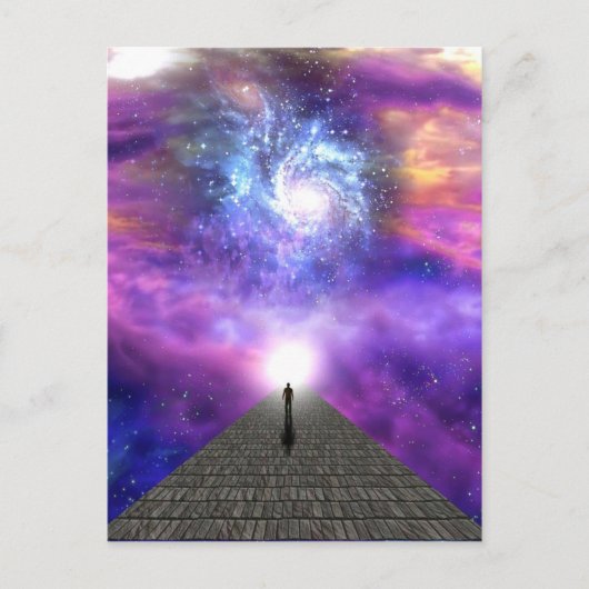 Echtheid aan het universum, groot mysterie van het briefkaart (Voorkant)