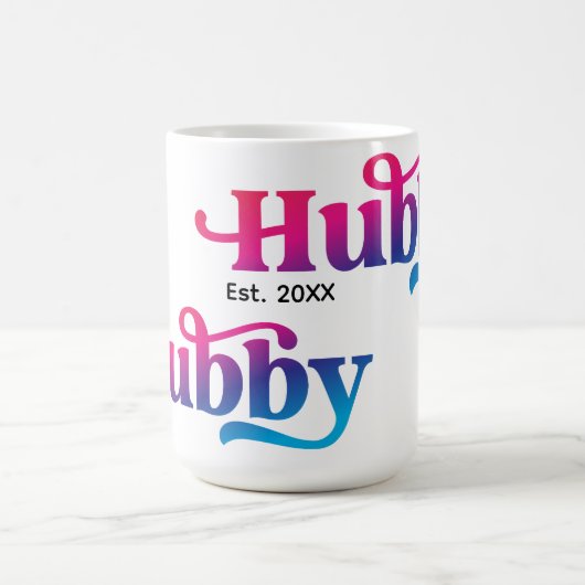 Echtpaar Huwelijksjubileum Aangepaste Kleurrijke Koffiemok (Center)