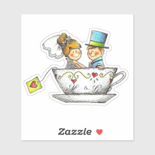 echtpaar sticker (Vel)