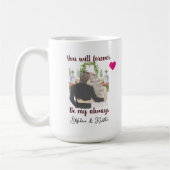 Echtpaar voor altijd trouwdag koffiemok (Links)