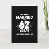 Echtparen 62 Jaar Getrouwd Grappig 62e Trouwdag Kaart (Voorkant)