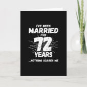 Echtparen 72 Jaar Getrouwd Grappig 72e Verjaardag Kaart (Voorkant)