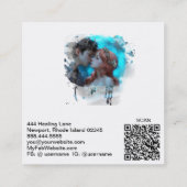 *~* echtparen counseling AP55 engelen QR Vierkante Visitekaartje (Achterkant)