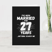 Echtparen Getrouwd 27 Jaar Grappig 27e Trouwdag Kaart (Voorkant)