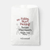 Echtscheiding Feest Viering Ex Hubby Start Verpakk Bedankzakje (Voorkant)