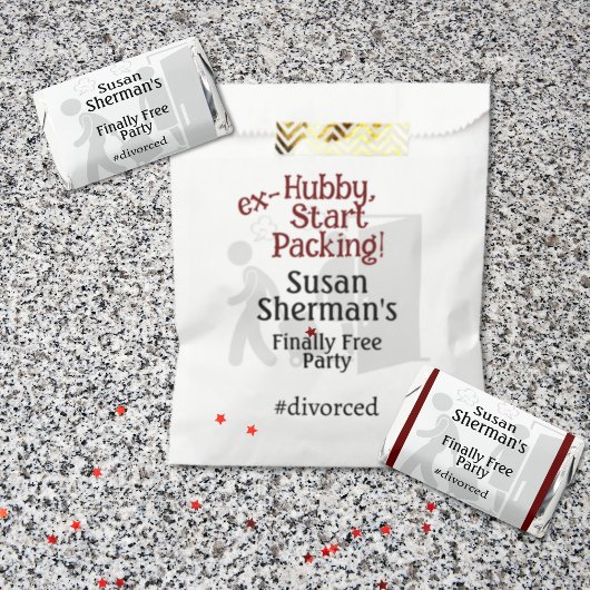 Echtscheiding Feest Viering Ex Hubby Start Verpakk Bedankzakje