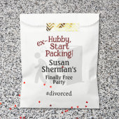 Echtscheiding Feest Viering Ex Hubby Start Verpakk Bedankzakje