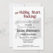 Echtscheiding Feest Viering Ex Hubby Start Verpakk Kaart (Voorkant)