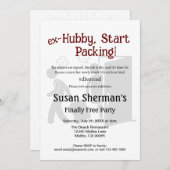 Echtscheiding Feest Viering Ex Hubby Start Verpakk Kaart (Voorkant / Achterkant)