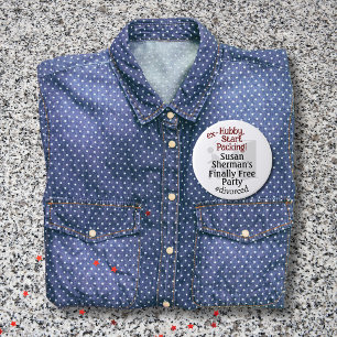 Echtscheiding Feest Viering Ex Hubby Start Verpakk Ronde Button 7,6 Cm