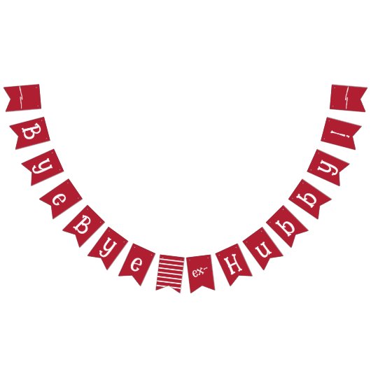 Echtscheiding Feest Viering Ex Hubby Start Verpakk Vlaggetjes (Alle)