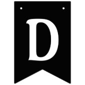 Echtscheiding Feest Viering Zwart Wit Vlaggetjes (Tweede vlag)