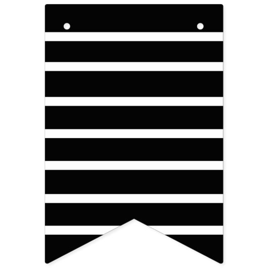 Echtscheiding Feest Viering Zwart Wit Vlaggetjes (Eerste vlag)