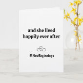 Echtscheiding Funny Nieuwe Beginnen Vrijheid Einde Kaart (Gele Bloem)