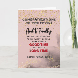 Echtscheiding Gefeliciteerd Kaart - Bevrijd jezelf
