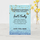 Echtscheiding Gefeliciteerd Kaart - Vertrouwen op (Gele Bloem)