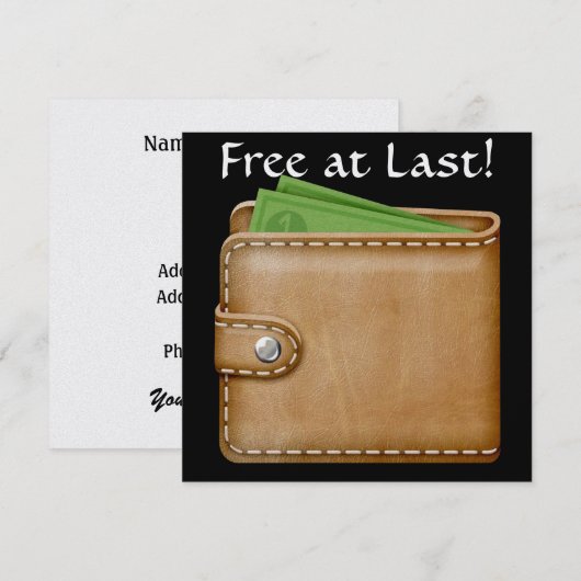 Echtscheiding Humor - SRF Kaart (Voorkant / Achterkant)