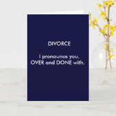 Echtscheiding Ik spreek u uit, over en gedaan met. Kaart (Gele Bloem)