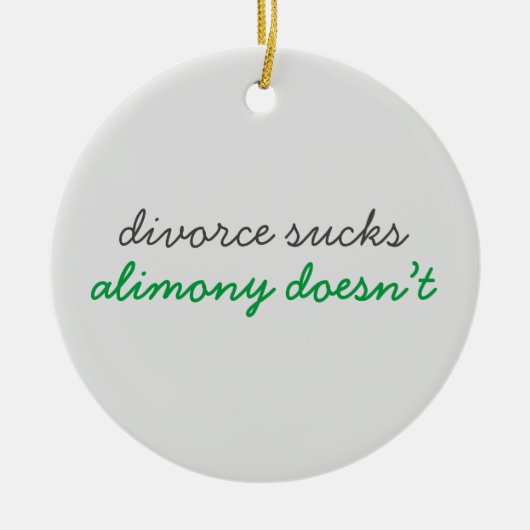 Echtscheiding is klote alimentatie niet keramisch ornament (Voorkant)