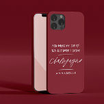 Echtscheiding Je was mijn kopje thee moderne kerse Case-Mate iPhone Case<br><div class="desc">Gescheiden,  afgescheiden of nieuw single vriend grappig Je was mijn kopje thee,  maar nu drink ik champagne moderne kersenrood,  bordeauxrood en witte typografie</div>