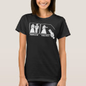 Echtscheiding met humor | Grappige echtscheidingsh T-shirt (Voorkant)