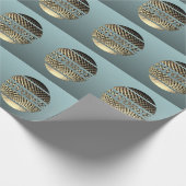 Echtscheiding partij goud platina cadeaupapier (Hoek)