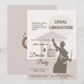 Echtscheiding partij nodigt uit: Juridische bevrij Kaart (Voorkant / Achterkant)