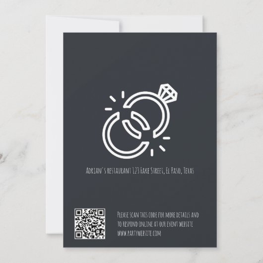 Echtscheiding partij nodigt uit: Probleem opgelost Kaart (Achterkant)