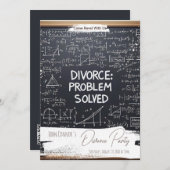Echtscheiding partij nodigt uit: Probleem opgelost Kaart (Voorkant / Achterkant)