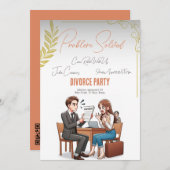 Echtscheiding partij nodigt uit: Probleem opgelost Kaart (Voorkant / Achterkant)