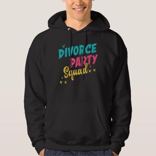 Echtscheiding Partij Squad Ex Man Ex Vrouw Net Sch Hoodie (Voorkant)