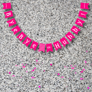 Echtscheiding Party Decor Bye Ex Hubby Grappig Roz Vlaggetjes