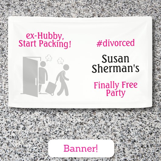 Echtscheiding Party Decor Eindelijk Gratis Grappig Spandoek