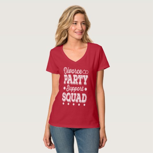 Echtscheiding Party Squad cadeau idee Fun Nieuw ge T-shirt (Voorkant volledig)