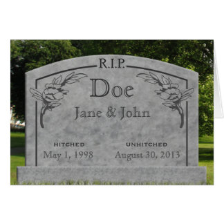 Echtscheiding - RIP Kaart - verander tekst