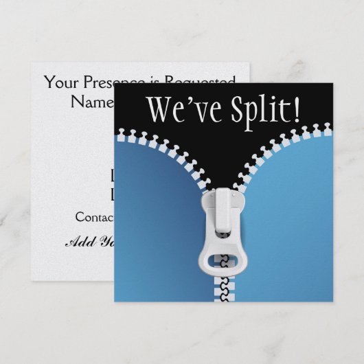 Echtscheiding - SRF Kaart (Voorkant / Achterkant)