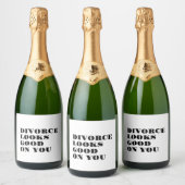 Echtscheiding staat goed op je wijnetiketten sparkling wijnetiket (Flessen)