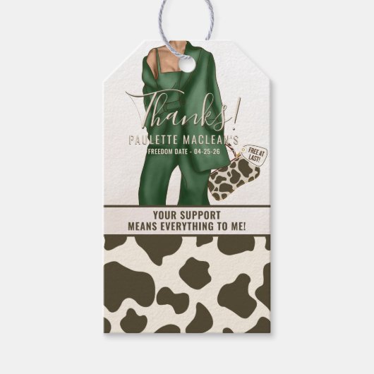 Echtscheidings Dank Je Cadeaulabel (Voorkant)