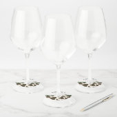 Echtscheidings Thema Wijn Glas Label (Set)