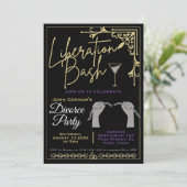 Echtscheidingsfeest nodigt uit: Bevrijdingsbash, H Kaart (Staand voorkant)