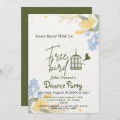 Echtscheidingsfeest nodigt uit: Gratis vogel, Humo Kaart (Voorkant / Achterkant)