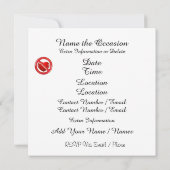 Echtscheidingsfeest Time Pop Art Invitation Kaart (Achterkant)