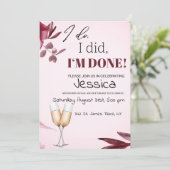 Echtscheidingsfeest uitnodigen kaart (Staand voorkant)