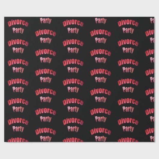 Echtscheidingspartij - cadeaupapier (Vlak)