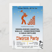 Echtscheidingspartij nodigt uit: Bouwsluiting Kaart (Voorkant / Achterkant)