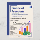 Echtscheidingspartij nodigt uit: Financiële vrijhe Kaart (Voorkant / Achterkant)