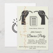 Echtscheidingspartij nodigt uit: Vrijheid Kaart (Voorkant / Achterkant)