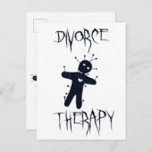 Echtscheidingstherapie - Grappige Voodoo Doll Briefkaart (Voorkant / Achterkant)