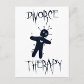 Echtscheidingstherapie - Grappige Voodoo Doll Briefkaart (Voorkant)