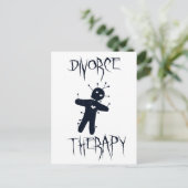 Echtscheidingstherapie - Grappige Voodoo Doll Briefkaart (Staand voorkant)